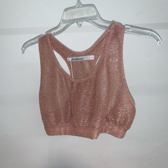 24k rose Gold Racer Bra - Picture 2 of 4